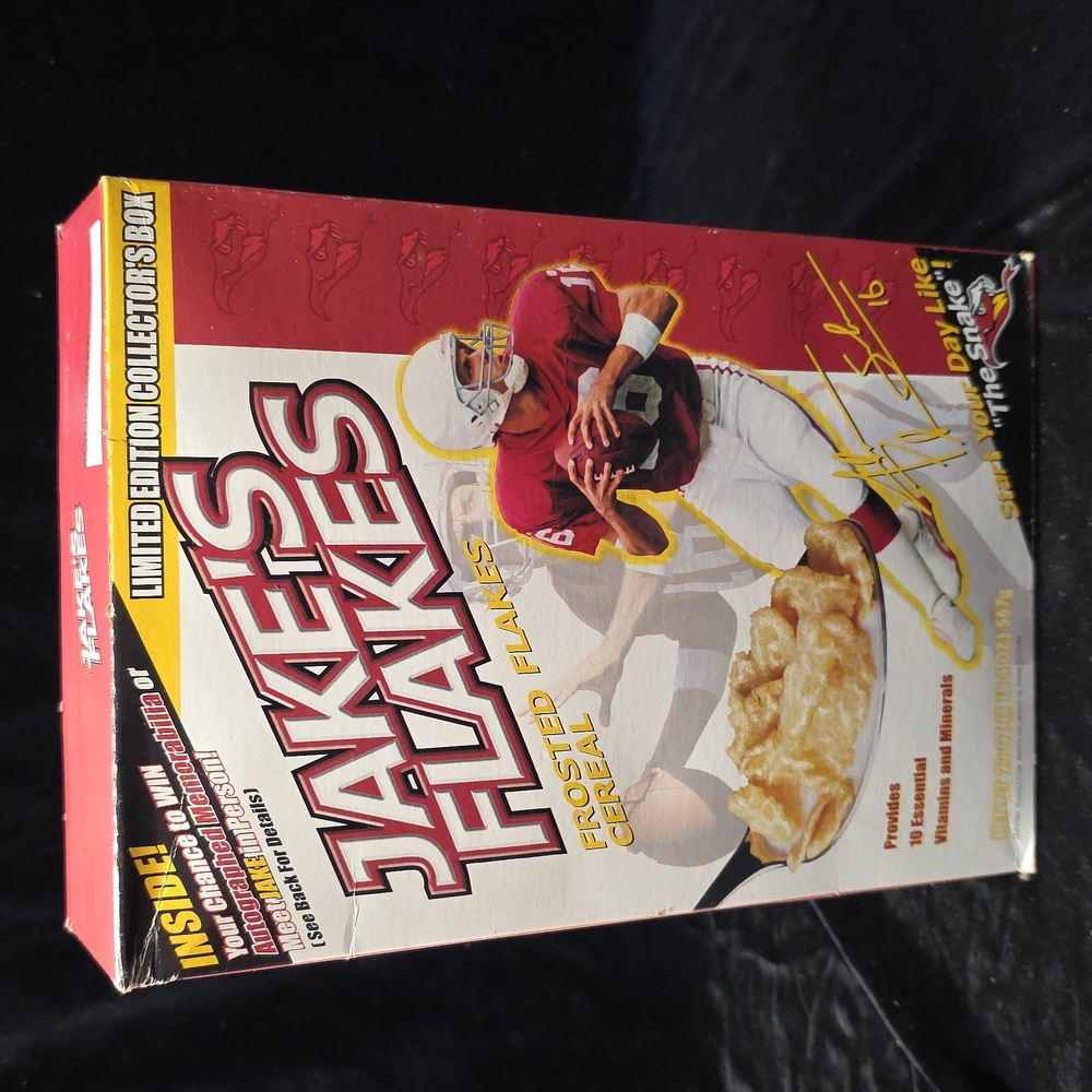 Jake's Flakes, Frosted Flakes Cereal Former NFL Quarterback Jake Plummer, 16 Vtg